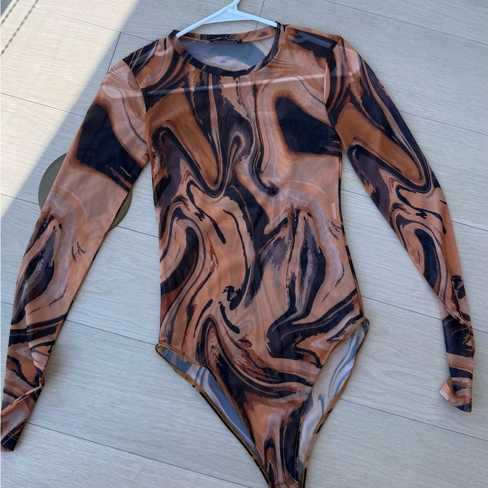 Zara mesh body suit